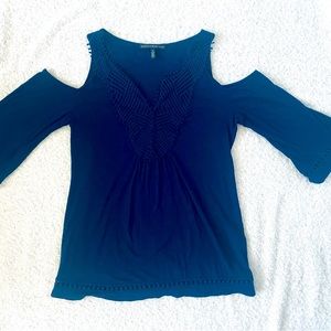 White House Black Market Navy Top